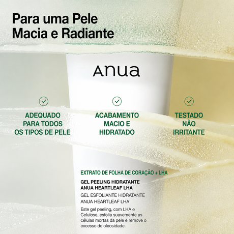 Esfoliante Facial em Gel Anua Heartleaf | Ácido Hialurônico