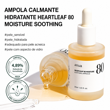 Sérum Calmante Anua Heartleaf 80% | Pele Sensível