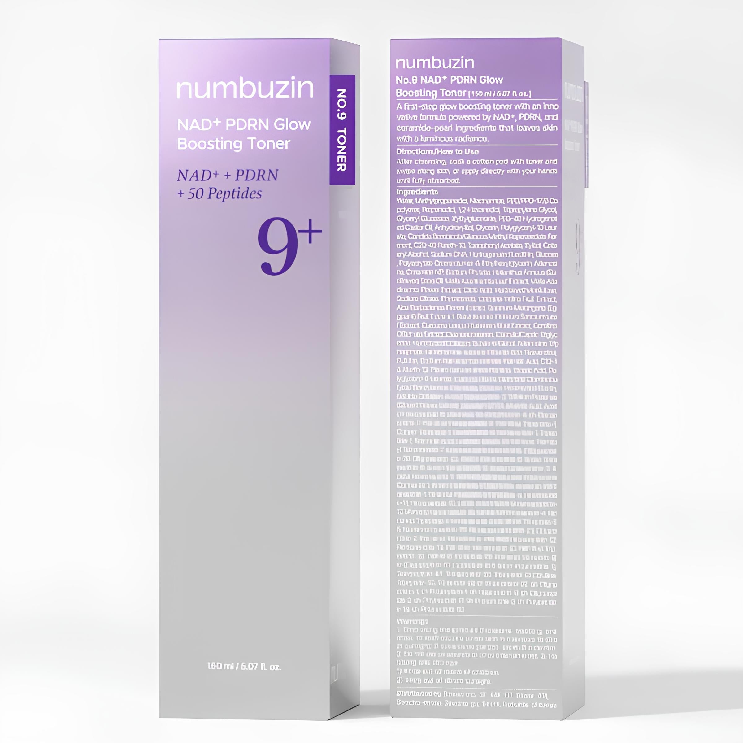 Numbuzin No.9 NAD+ PDRN Glow Boosting Toner — Tônico Iluminador