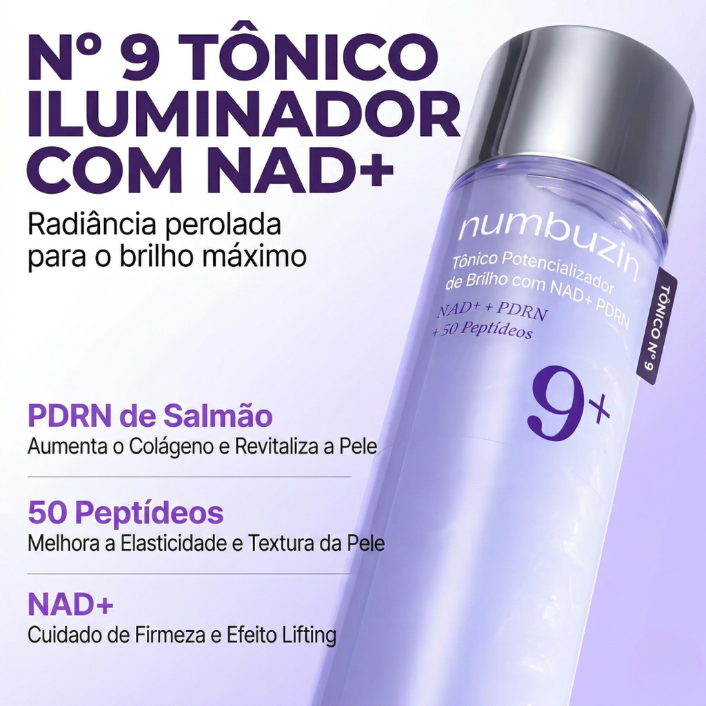 Numbuzin No.9 NAD+ PDRN Glow Boosting Toner — Tônico Iluminador
