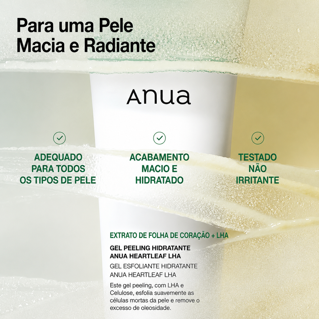 Esfoliante Facial em Gel Anua Heartleaf | Ácido Hialurônico