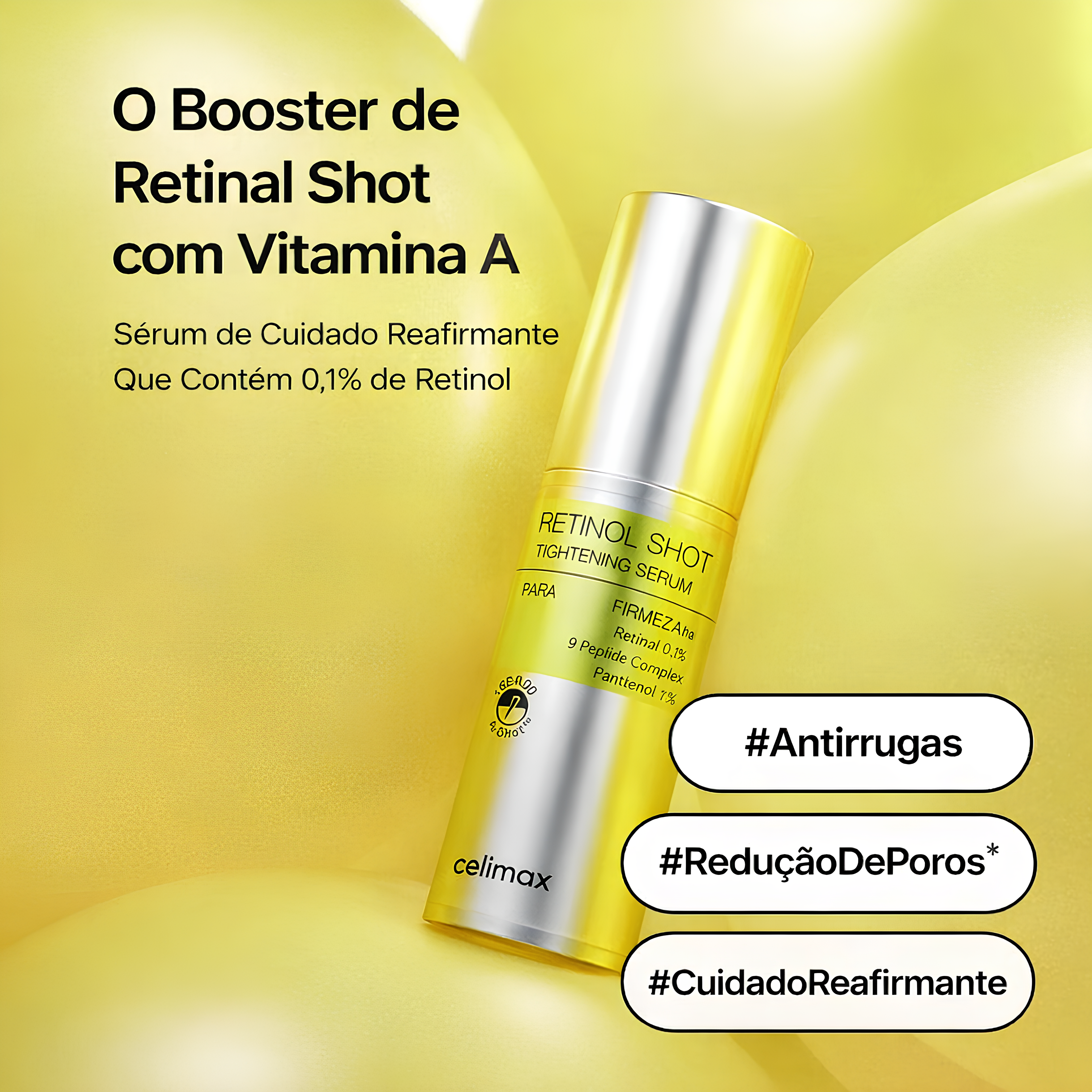 KIT Celimax Retinal Shot Booster 0,1%+ sérum firmador Vita A Retinol Shot | Compre já 