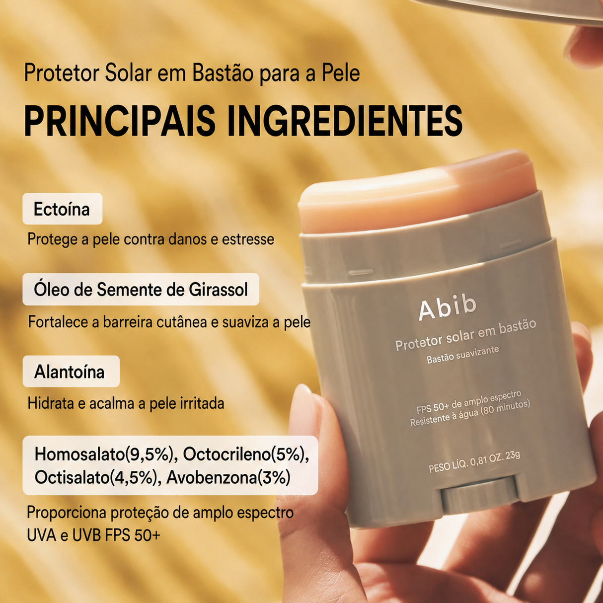 Protetor Solar Facial em Bastão Abib FPS 50+ | Matte Oleosidade