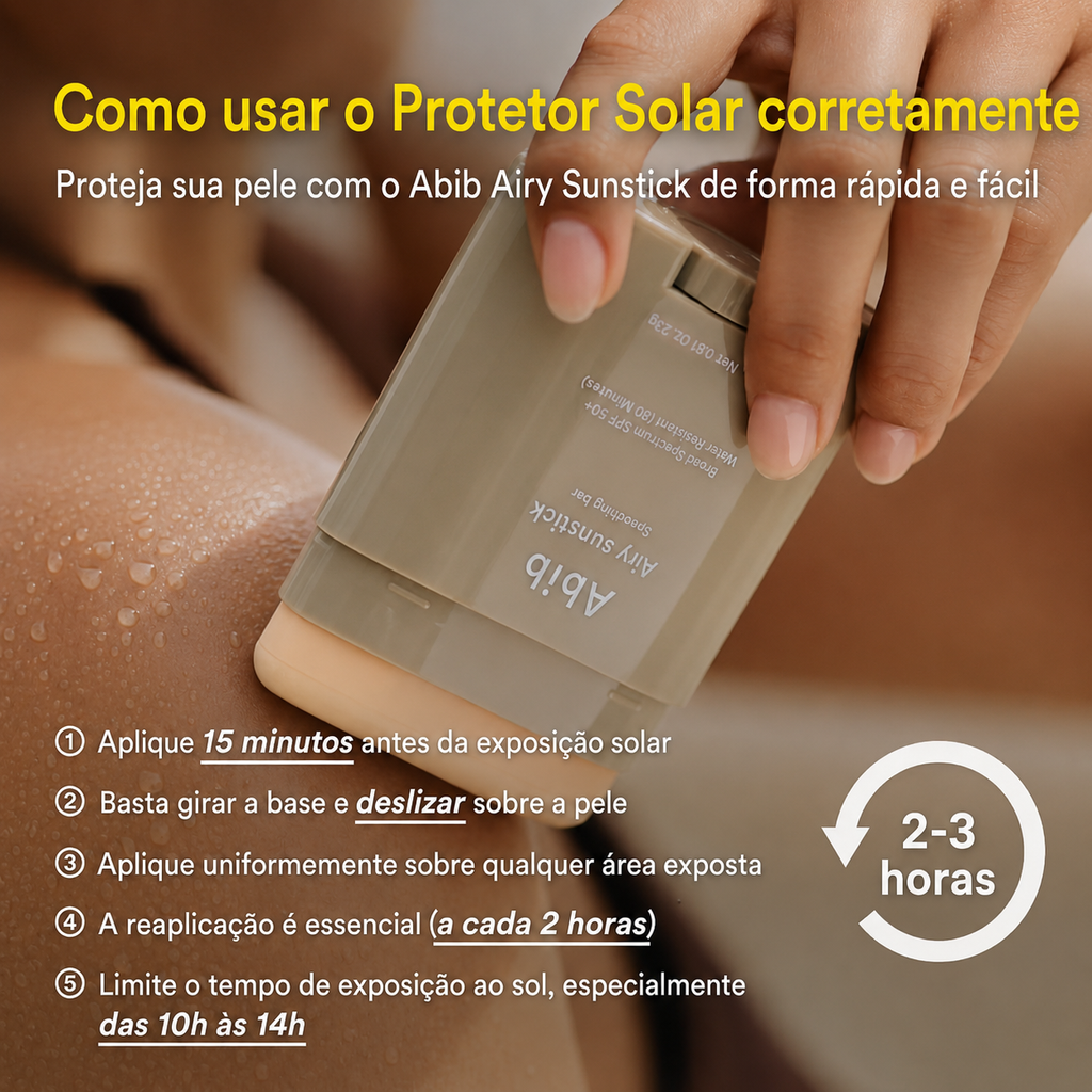 Protetor Solar Facial em Bastão Abib FPS 50+ | Matte Oleosidade