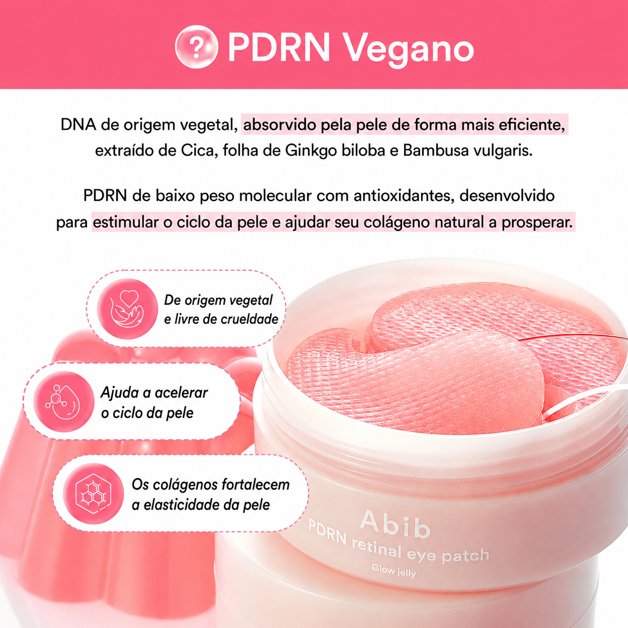 Máscara para os Olhos Abib PDRN + Retinal | Antienvelhecimento