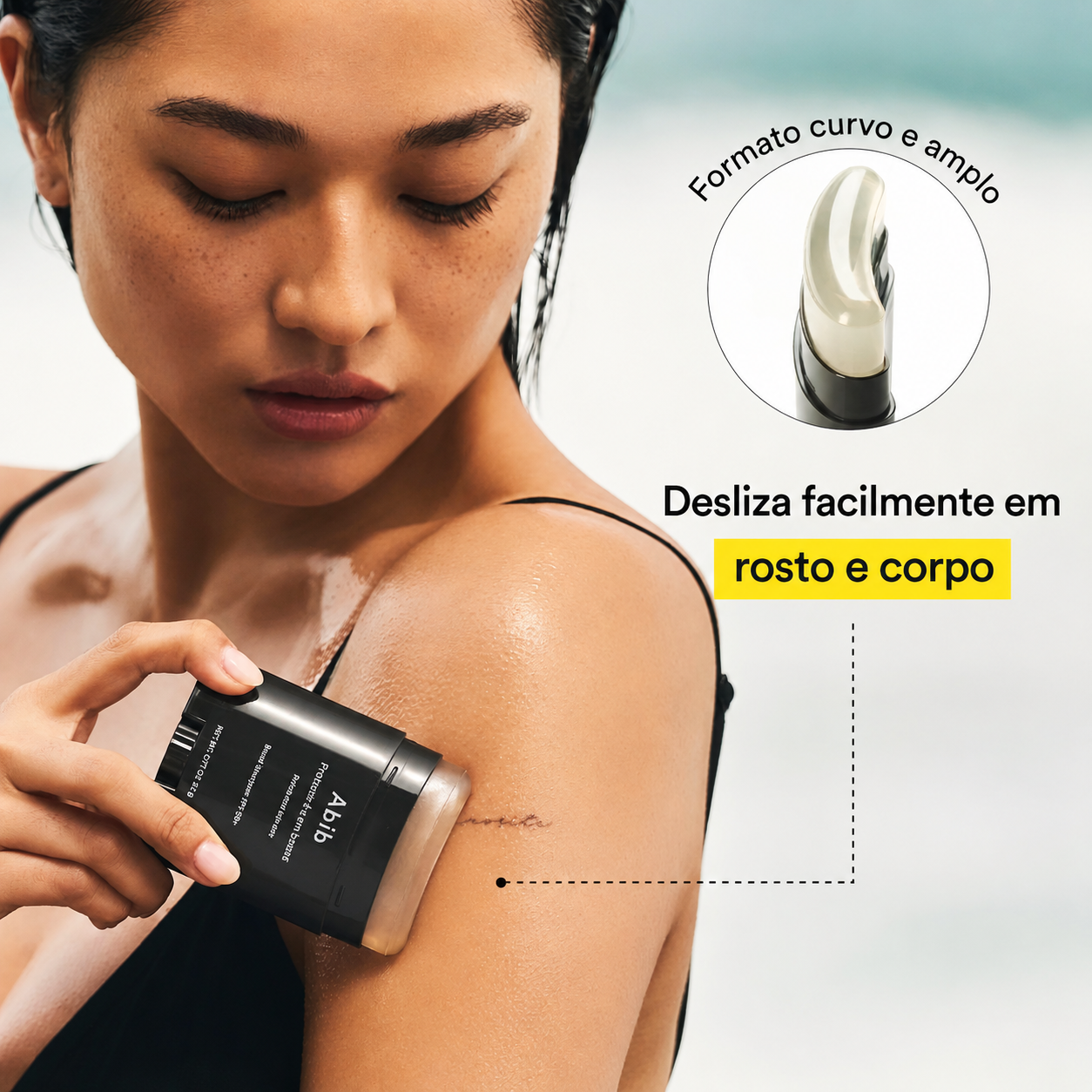Protetor Solar Facial em Bastão Abib FPS 50+ | Pele Sensível
