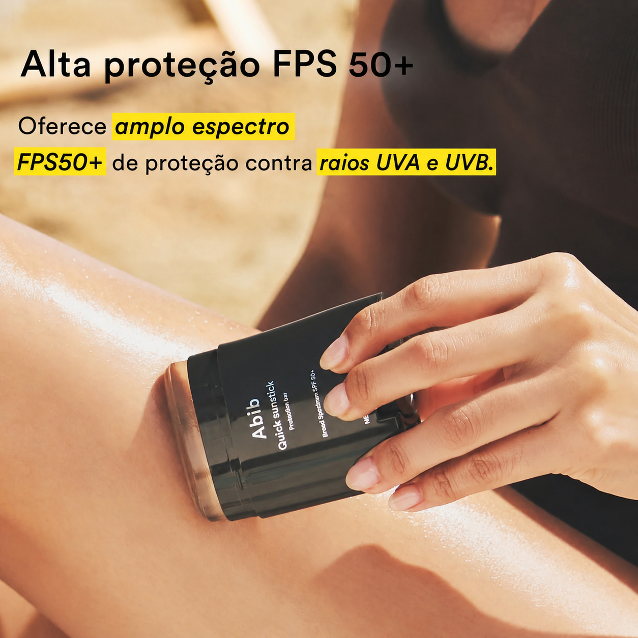 Protetor Solar Facial em Bastão Abib FPS 50+ | Pele Sensível
