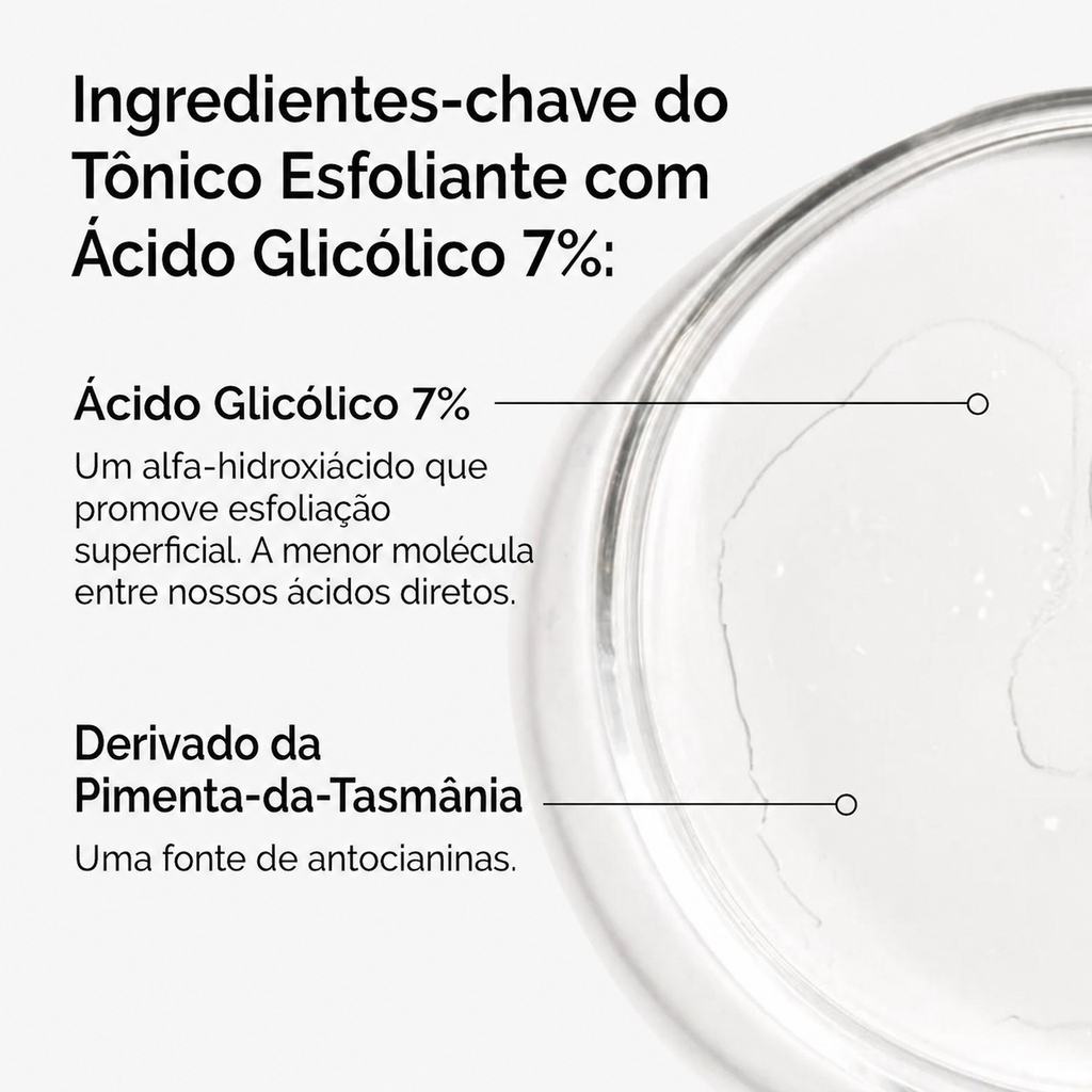 Tônico Facial Esfoliante Ácido Glicólico 7% The Ordinary | Poros e Textura