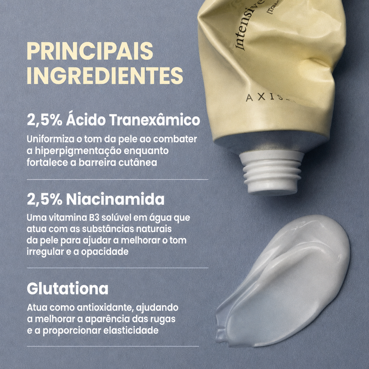 Creme Clareador Ácido Tranexâmico 2,5% AXIS-Y | Niacinamida com Centella Asiática