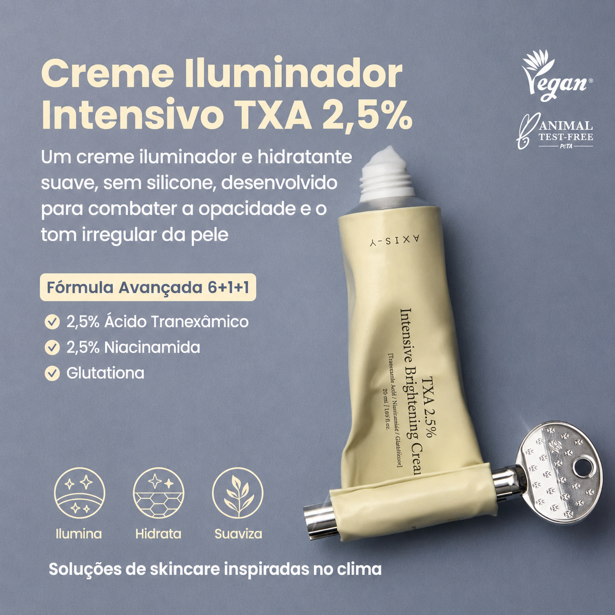 Creme Clareador Ácido Tranexâmico 2,5% AXIS-Y | Niacinamida com Centella Asiática