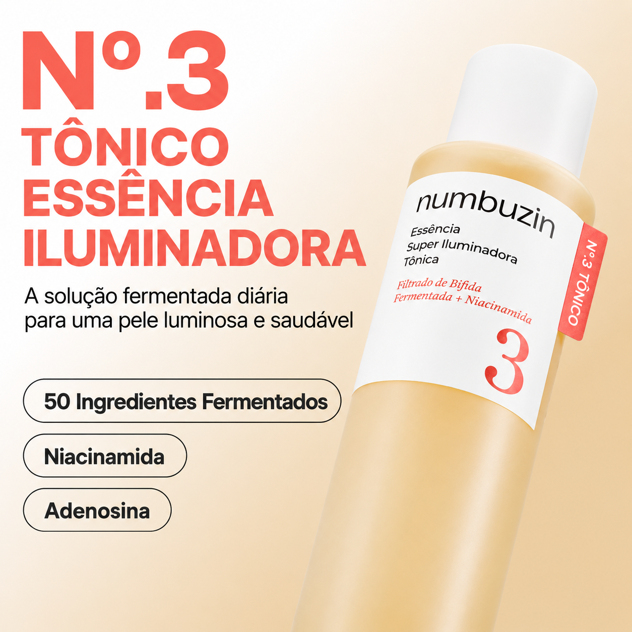Numbuzin No.3 Super Glowing Essence Toner | Compre Ja

