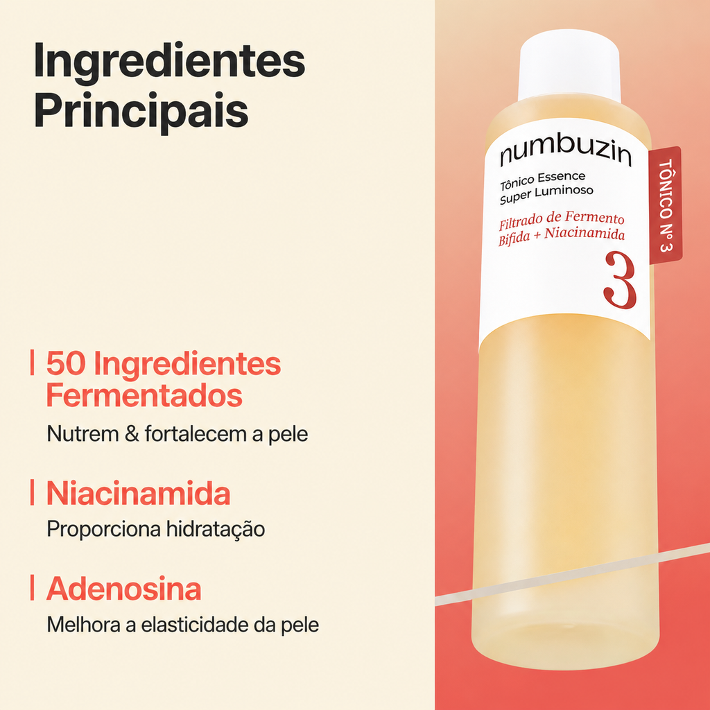 Numbuzin No.3 Super Glowing Essence Toner | Compre Ja

