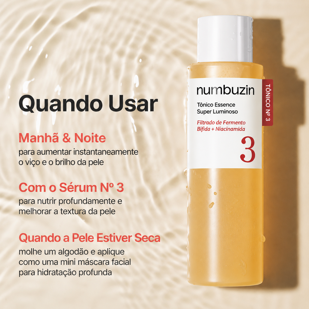 Numbuzin No.3 Super Glowing Essence Toner | Compre Ja

