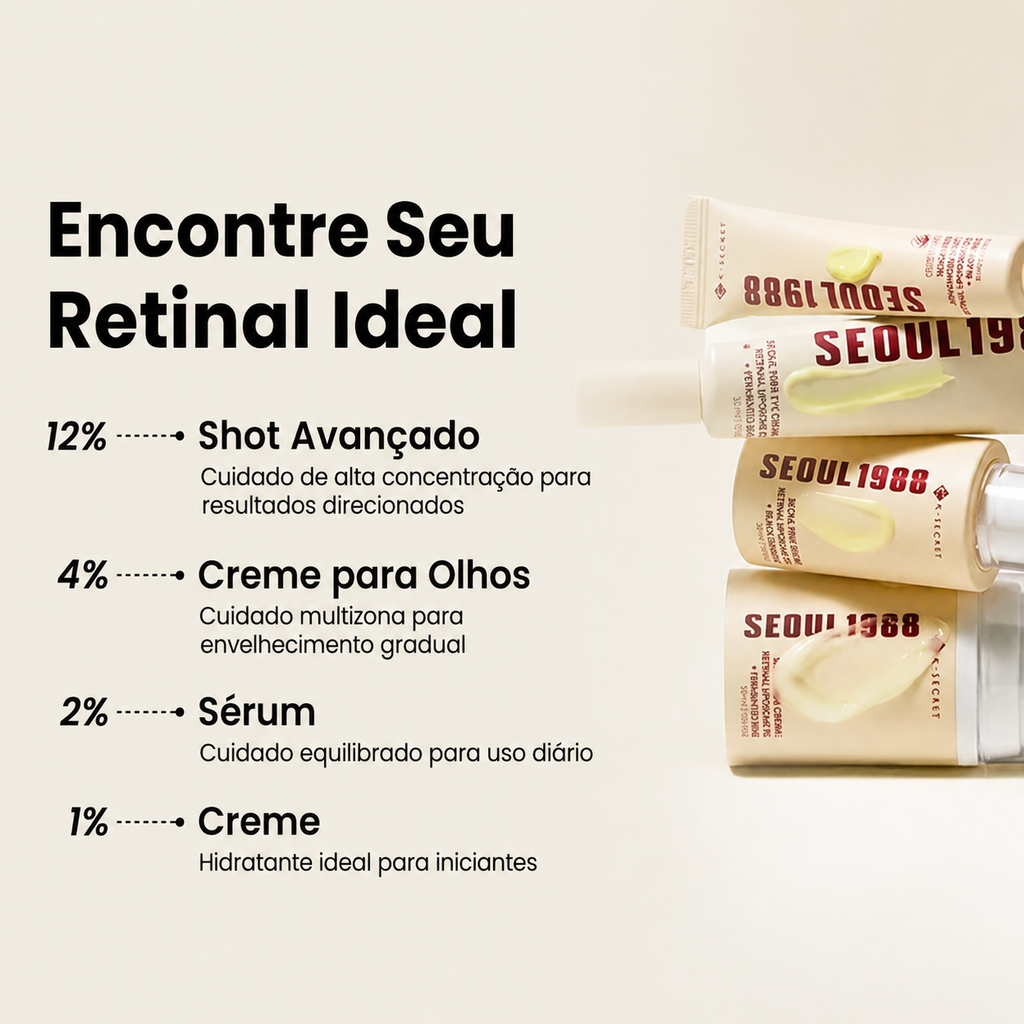 Creme Facial Retinal 1% + Niacinamida K-Secret Seoul 1988 | Manchas Escuras